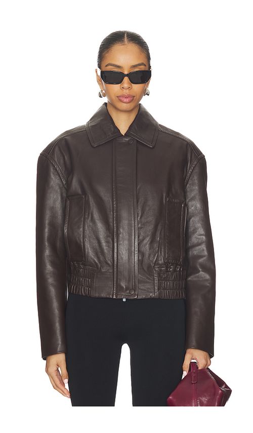 A.L.C. Otto Jacket in Brown. L. Also in