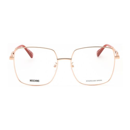 Square Full Rim Eyeglasses — Rose gold