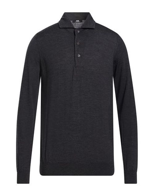 Man Sweater Charcoal Size 38 Merino Wool