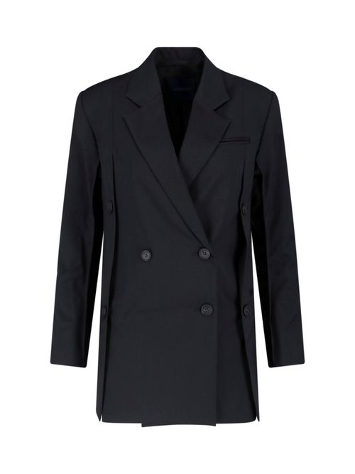 Double-Breasted Virgin Wool Blazer