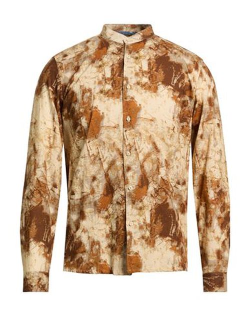 Man Shirt Ivory Size S Linen, Cotton