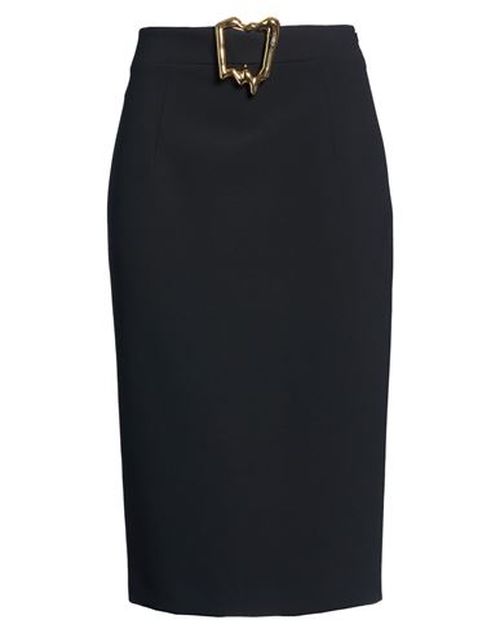 Woman Midi skirt Black Size 4 Polyester, Elastane