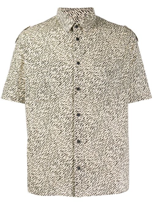 Zebra print shirt - Neutrals