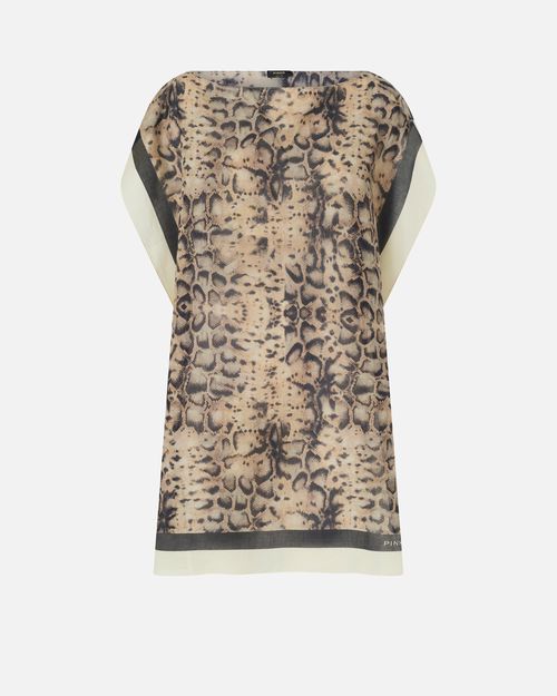 Kaftan with snake print
