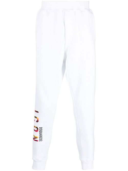 Icon logo detail track pants - White