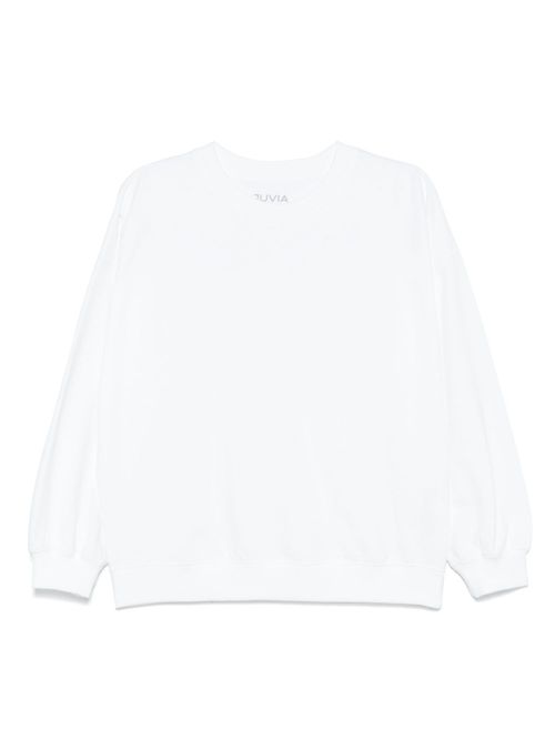 Cotton-blend sweatshirt - White