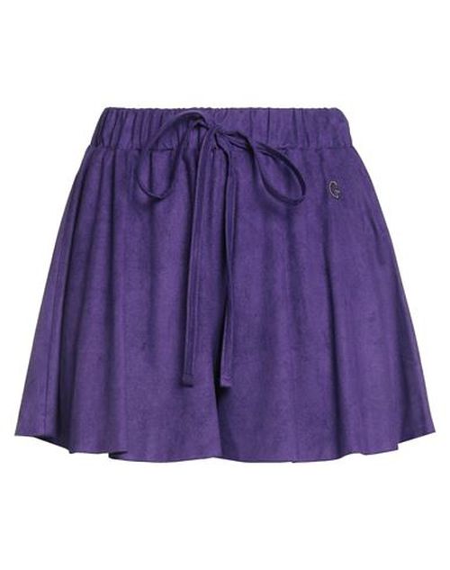 Woman Shorts & Bermuda Shorts Dark purple Size 8 Polyester, Elastane
