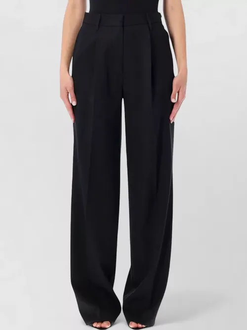 Dries Van Noten - wool pleated wide-leg trouser