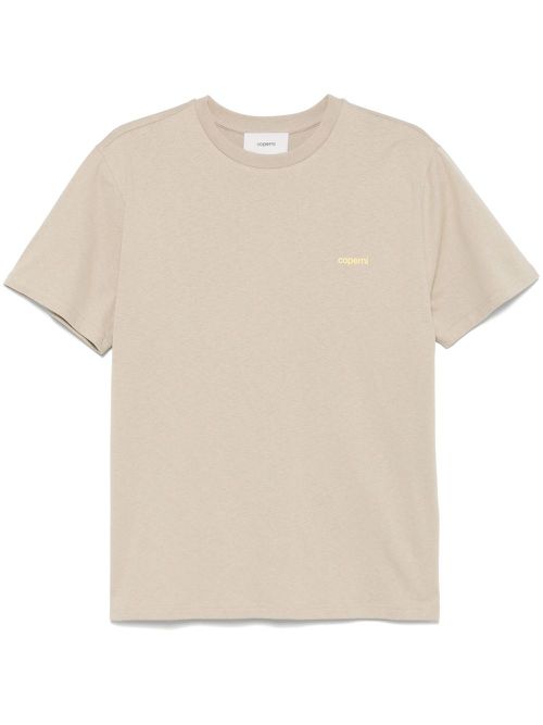 Logo-print T-shirt - Neutrals