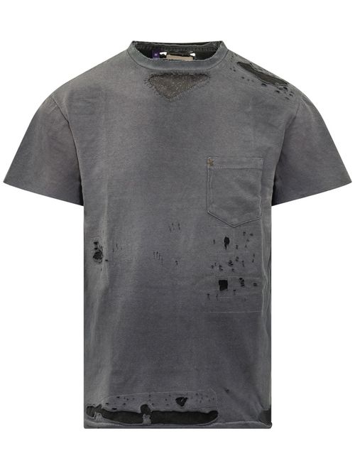 Distressed Crew Neck T-Shirt