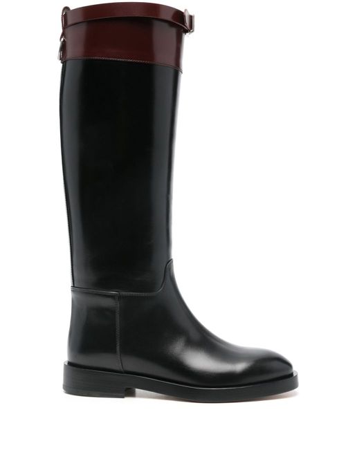 Leather boots - Black