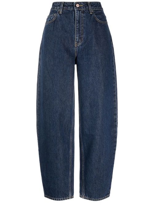 Stary high-waisted jeans - Blue