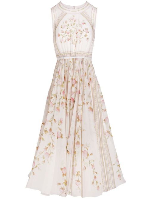 Papier Peint-print long dress - Neutrals