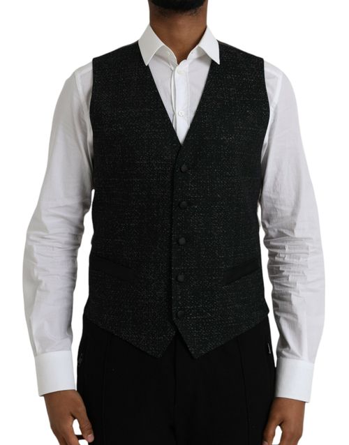 Silk Vest — Black