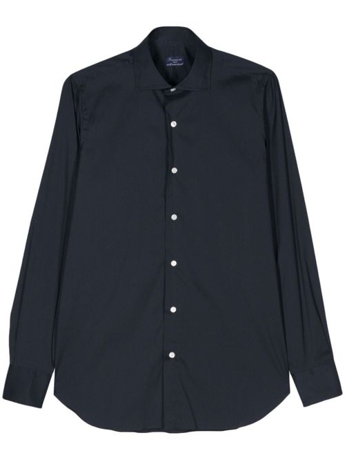 Blue Regular Fit Cotton Shirt