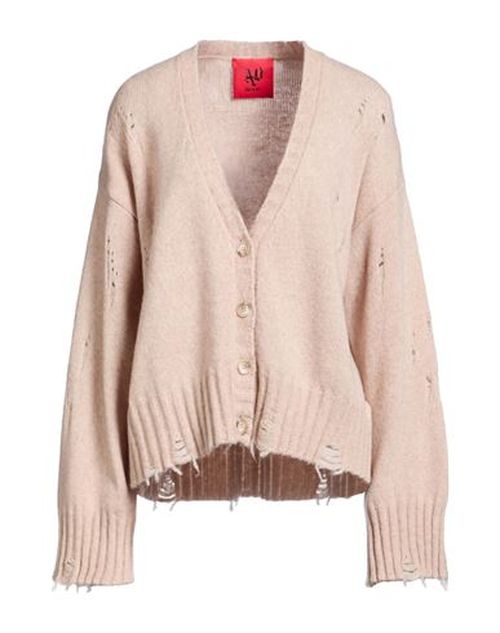 Woman Cardigan Beige Size XS Wool, Polyamide