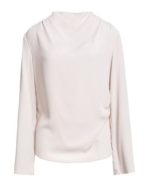 Woman Top Light grey Size 6 Acetate, Silk