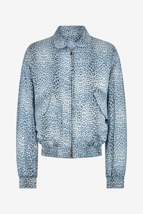 Reversible Bomber Jacket With Baby Jaguar Print