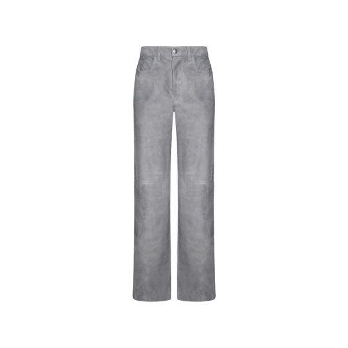 Sheepskin Leather Trousers — Gray