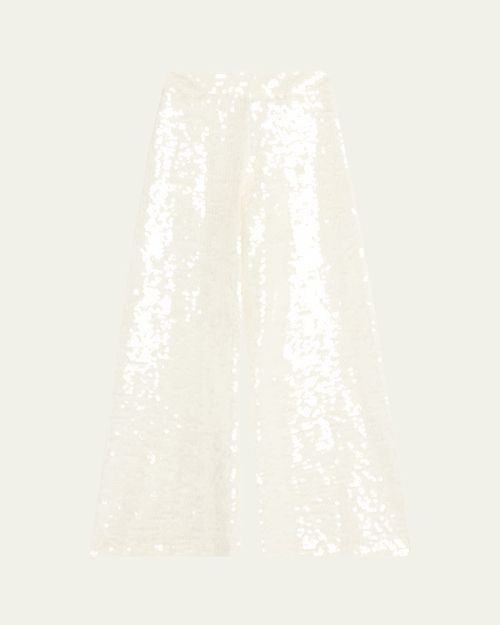 Athena Sequined Wide-Leg Pants