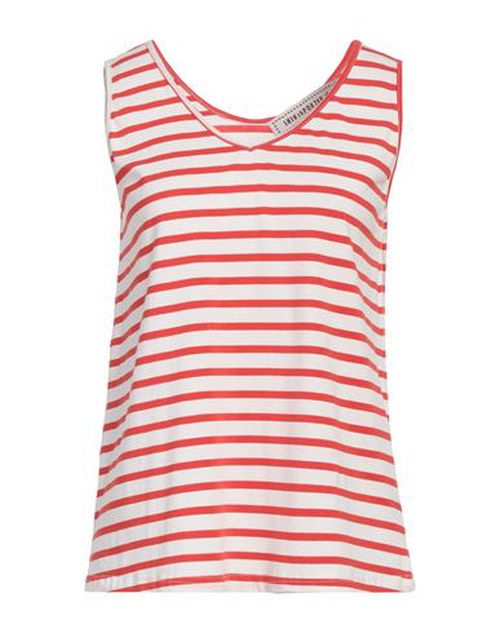 Woman Top Red Size 10 Cotton, Elastane