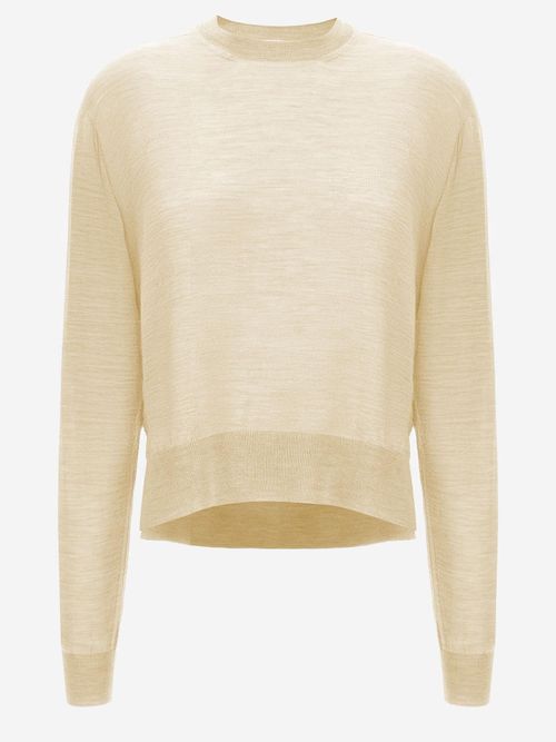 Wool and Cashmere Blend Sweater — Yellow
