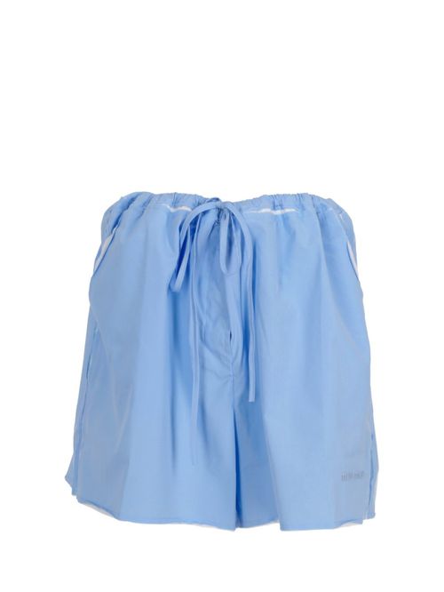 Light Blue Cotton Shorts