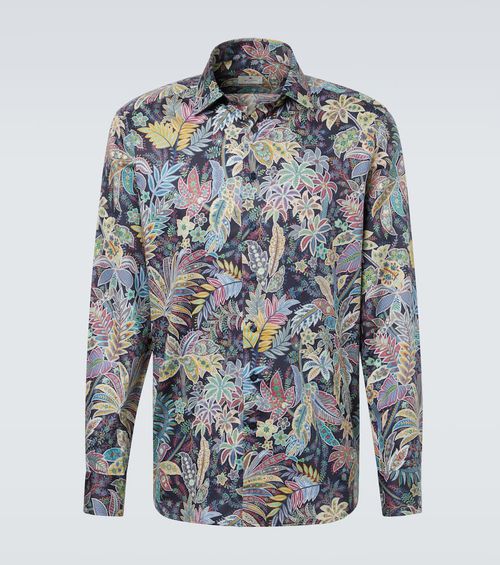 Paisley cotton poplin shirt