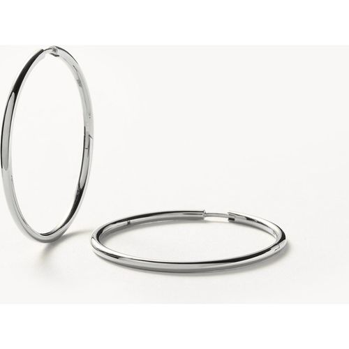Classic Large Hoop Earrings | Sterling Silver