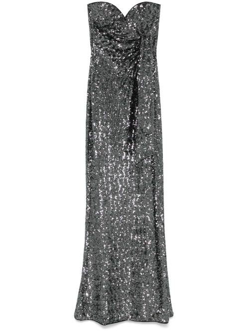 Sequinned maxi dress - Black