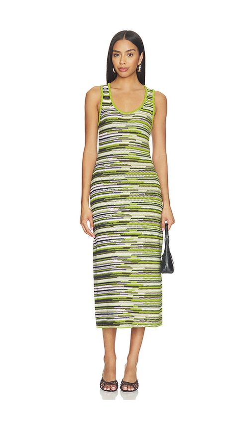 Proenza Schouler White Label Proenza Schouler Zinah Knit Dress in Green,Black. - L also in XS