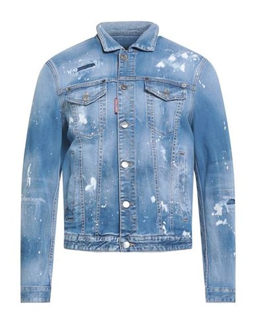 Man Denim outerwear Blue Size 38 Cotton, Elastomultiester, Elastane
