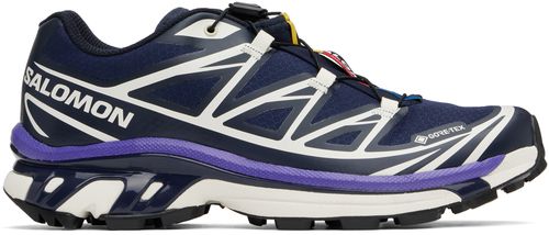 Salomon Navy & Off-White XT-6 GORE-TEX Sneakers
