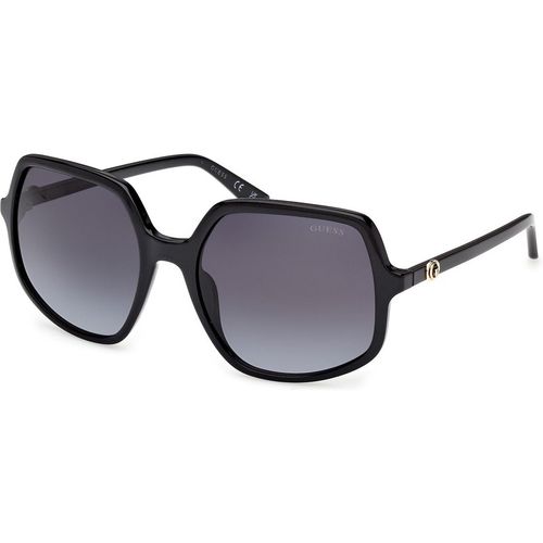 Guess Mujer Guess GU00257 01B Gafas de sol Inyectado Negro Fumar Cuadrada Norma