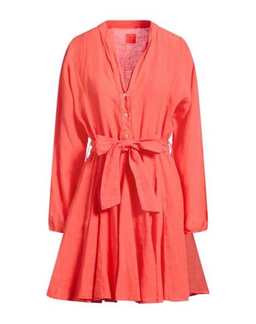 Woman Mini dress Coral Size 2 Linen