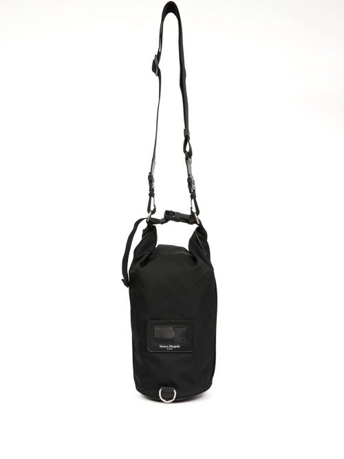 Four-stitch shoulder bag - Black