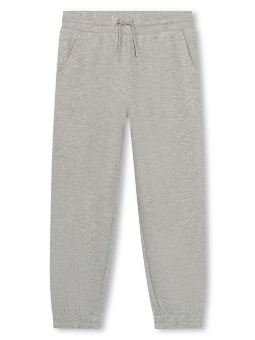 Logo-print fleece track pants - Grey
