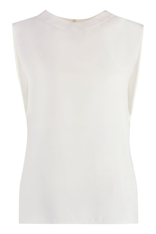 Silk Tank Top — White