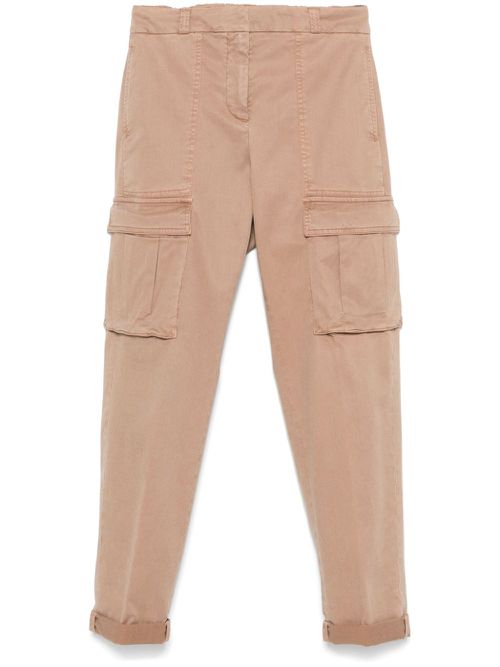 Gabardine cargo pants - Neutrals