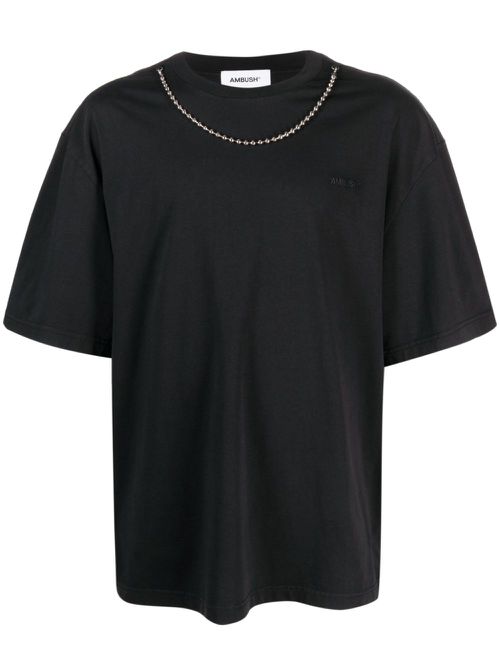 Ballchain cotton T-shirt - Black