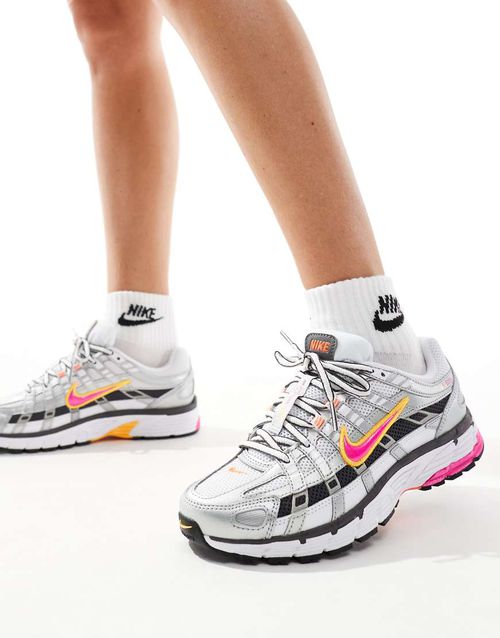 P-6000 sneakers in white and pink