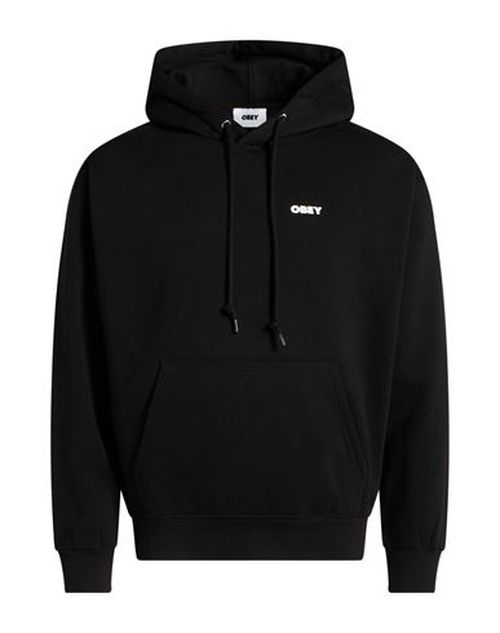Man Sweatshirt Black Size L Cotton, Polyester