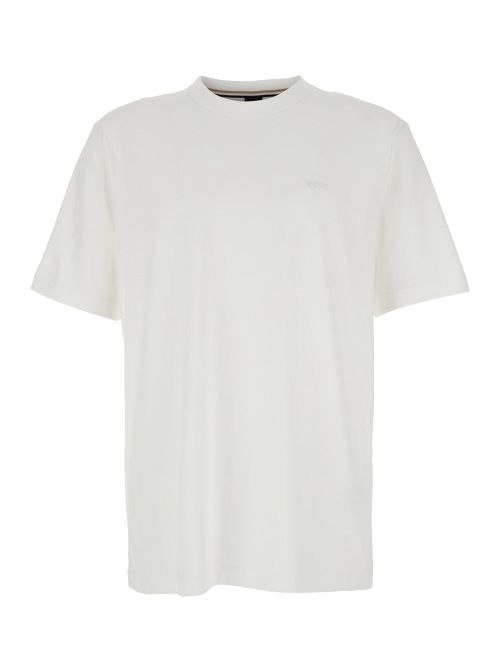 Logo-Embroidered Cotton T-Shirt — White