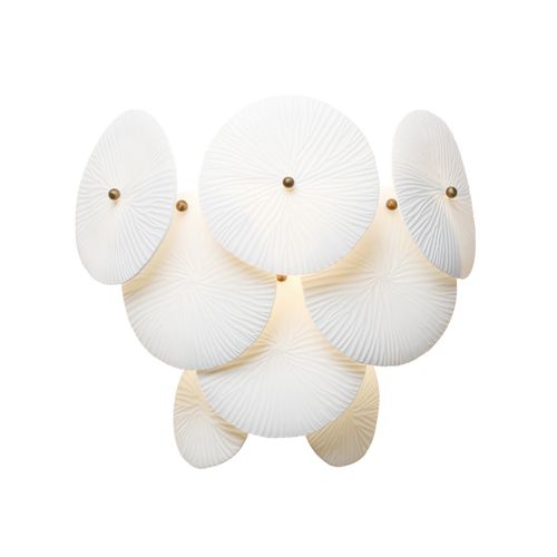 Natural Aged Brass Wall Sconce from the Isla Collection