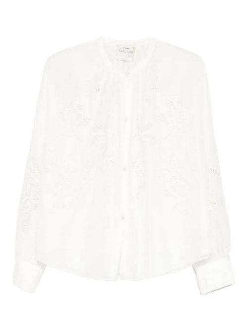 Bohemian Voile Shirt Cose Embroidery