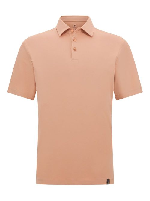 Boggi Milano Polo Shirt In Stretch Supima Cotton - Orange