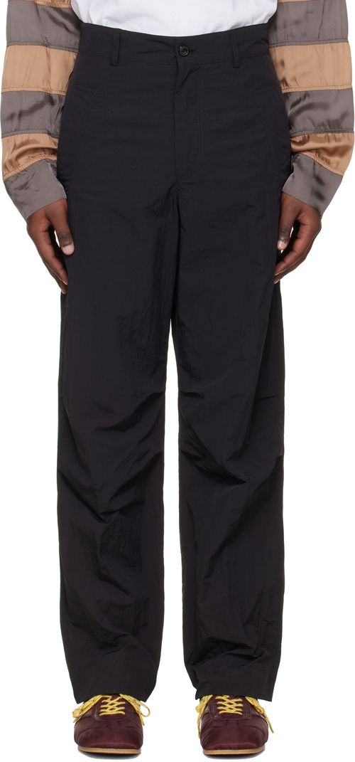 Black Taffeta Trousers