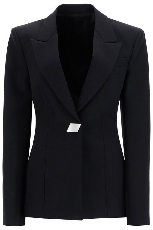 -Blazer In Gabardina Di Lana-Donna