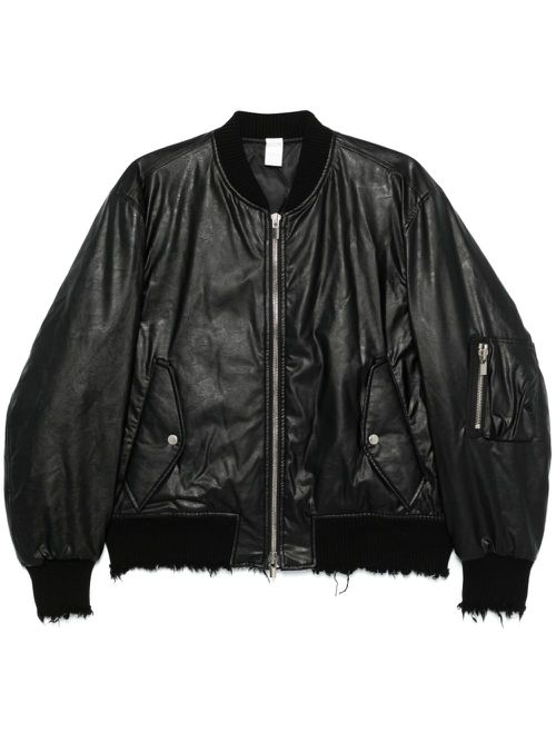 Padded bomber jacket - Black