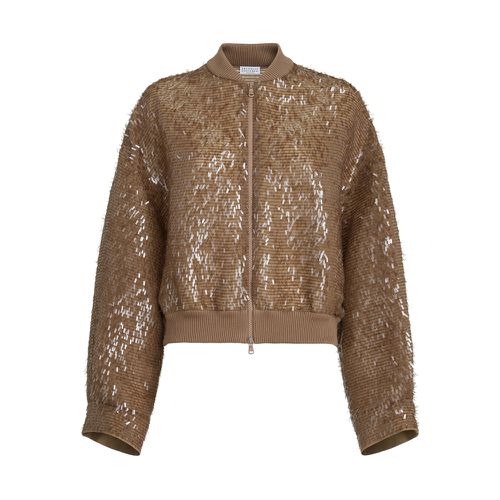Zip-fastening Bomber Jacket